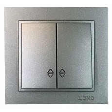 Выключатель проходной двухклавишный mono electric despina 102-242423-111